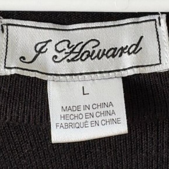 J Howard Black and White Knit Sweater Dress - Picture 3 of 4